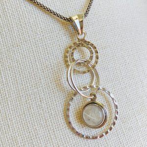 Synchronicity Moonstone & Sterling Silver Pendant